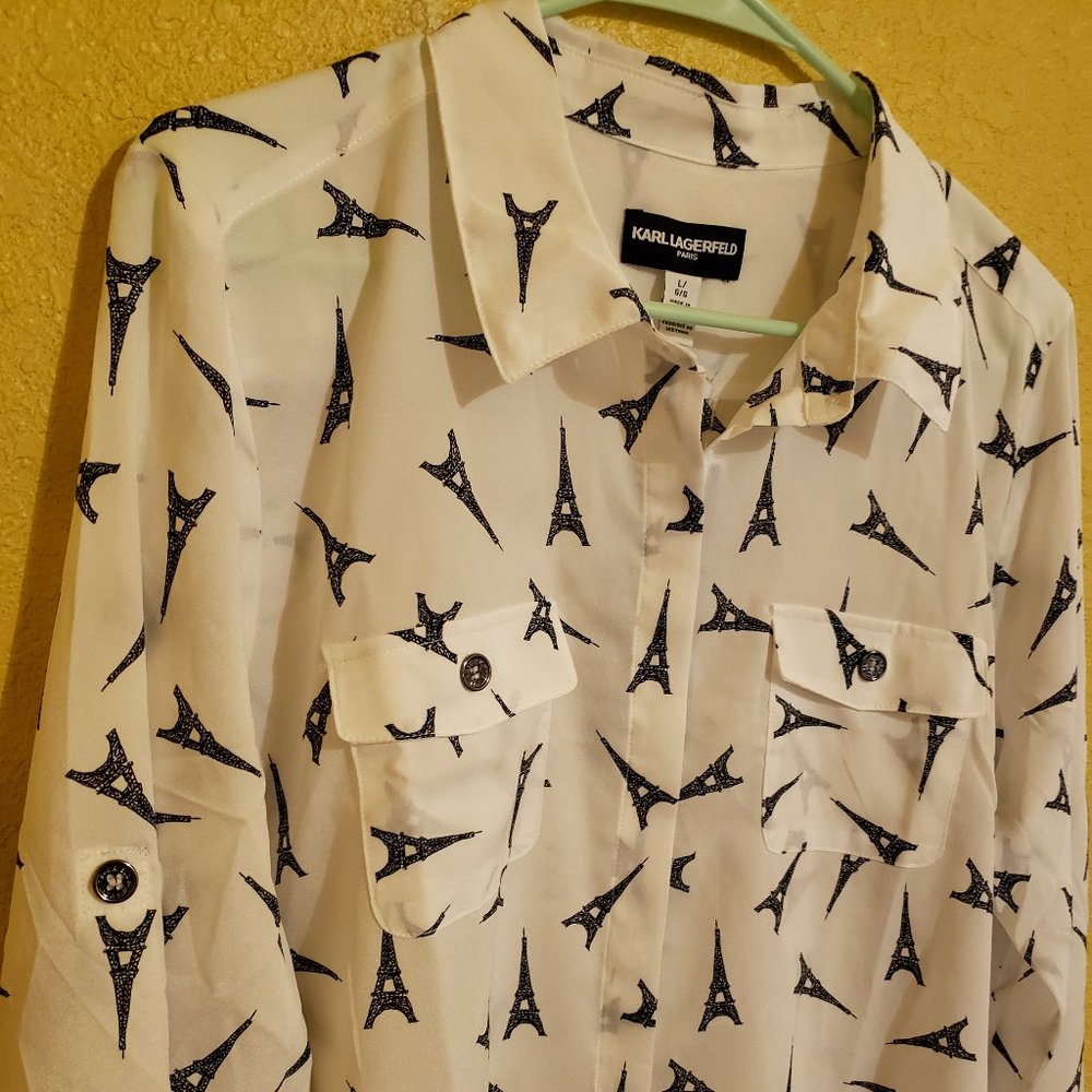 Karl Lagerfeld Paris printed women's top